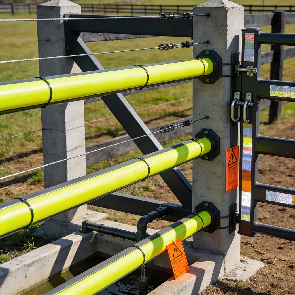 Pasture fencing in a high-pressure zone near gates or corners | What type of fence is best for horse pastures?