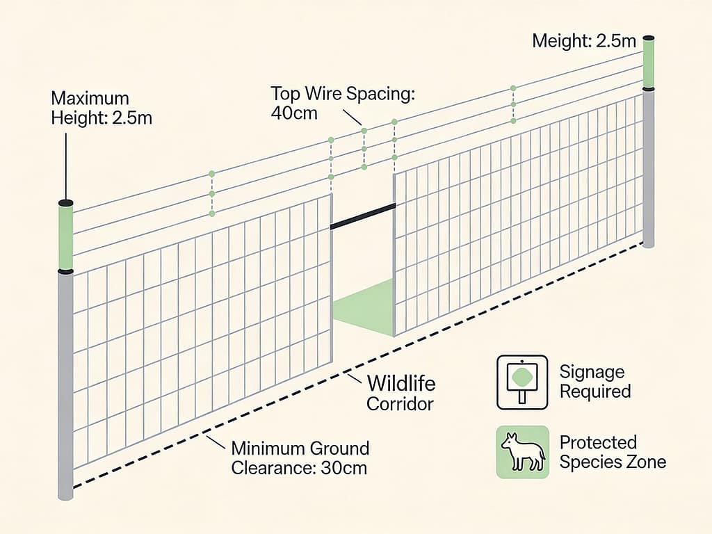 Wildlife fencing regulations and environmental considerations | Are there legal or environmental restrictions on wildlife fencing?
