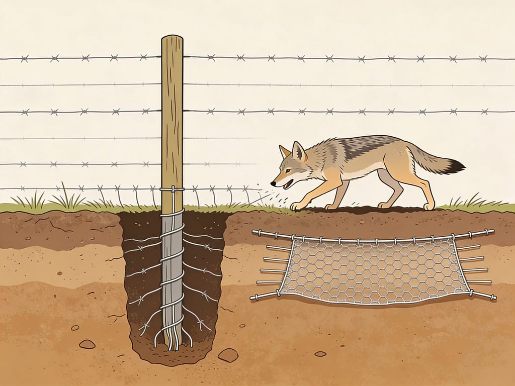 Predator digging prevention methods | Can predators dig under fences, and how do you prevent it?