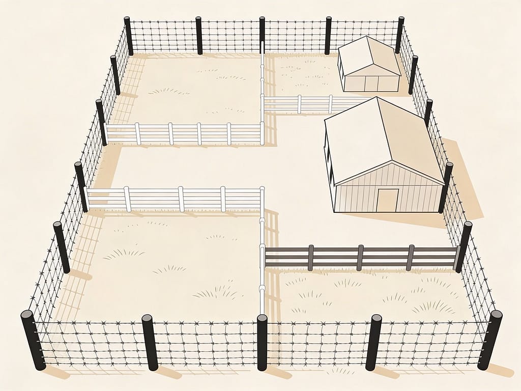 Small farm fencing layout strategy | How do you fence a small farm on a budget without constant repairs?