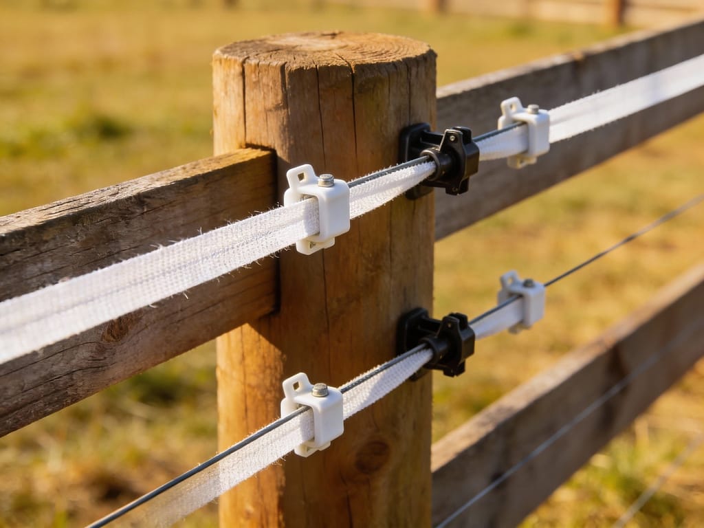 Electric offset wire installation preventing fence contact | How do you prevent horses from leaning or pushing on fences?