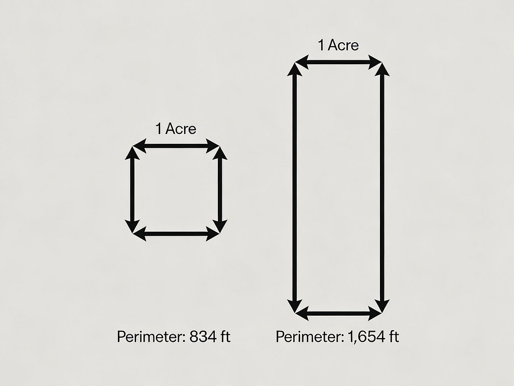 Perimeter length impact on fencing cost | How much does wildlife or predator fencing cost per acre?