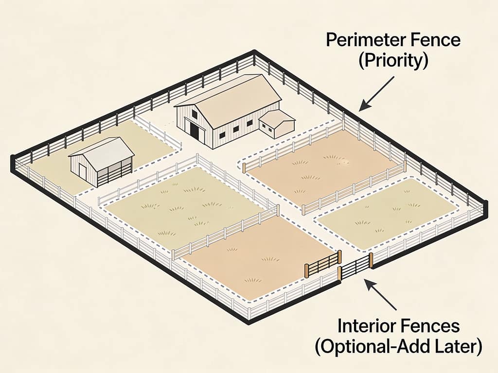 Small farm fencing layout planning | How much fencing does a small farm actually need?