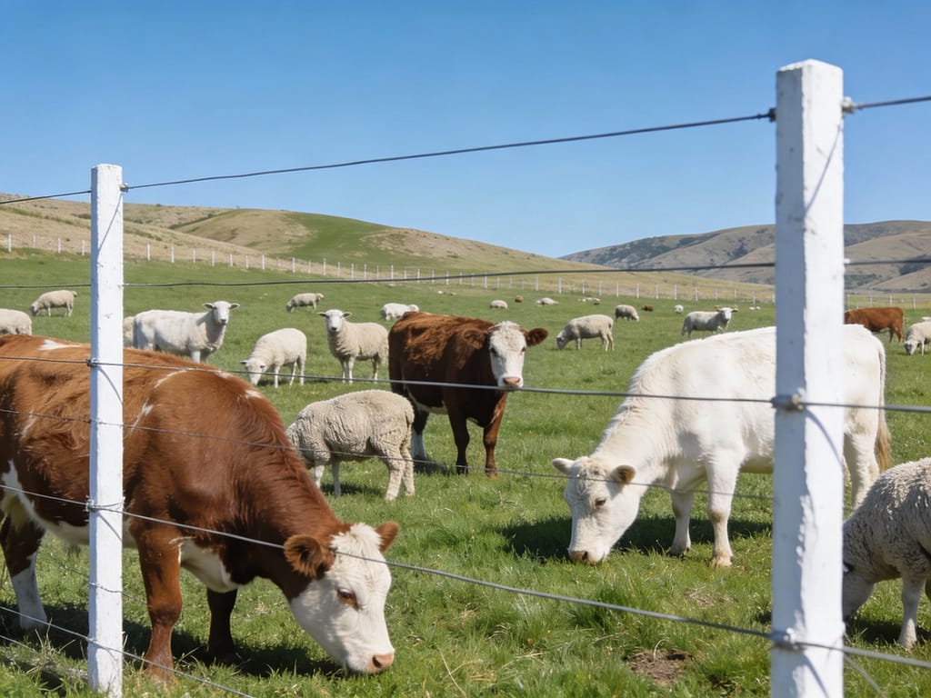 Mixed livestock grazing with electric fencing system | Is electric fencing effective for mixed livestock?