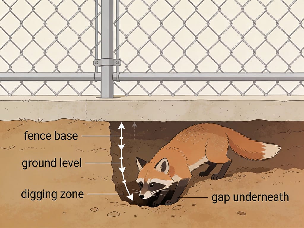 Predator entry patterns at fence ground level | What are the most common chicken fencing mistakes to avoid?