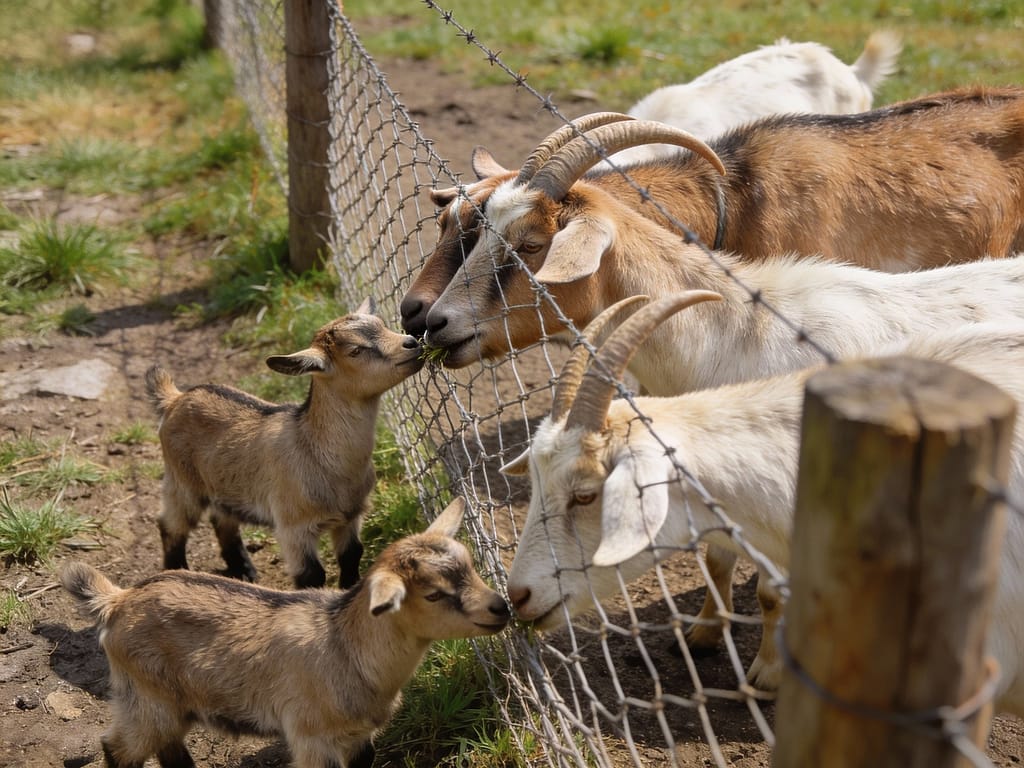 Goats testing pasture fence boundaries | What wire spacing prevents goats from escaping?