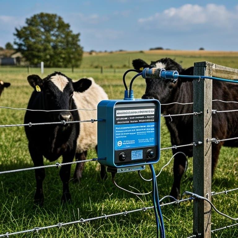 农场真实场景中靠近电围栏的牲畜 grazing画面 农场真实场景中靠近电围栏的牲畜 grazing画面