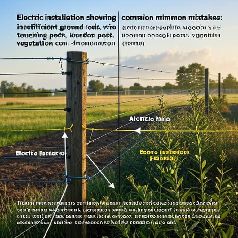电围栏安装常见错误及正确vs错误设置对比图(农场环境) 电围栏安装常见错误及正确vs错误设置对比图(农场环境)