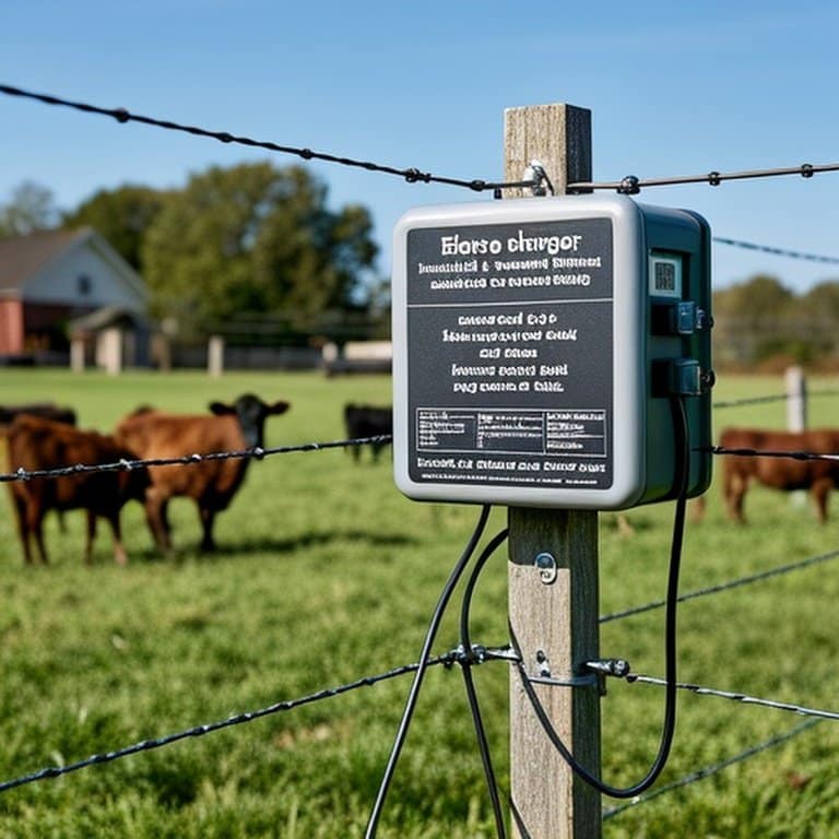 农场环境中安装的电围栏充电器 农场环境中安装的电围栏充电器